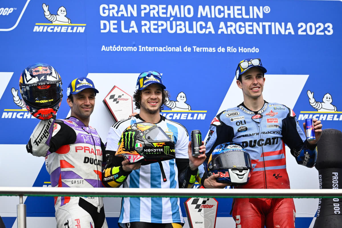 Bezzecchi conquista a 1ª vitória da carreira na Etapa da Argentina de MotoGP