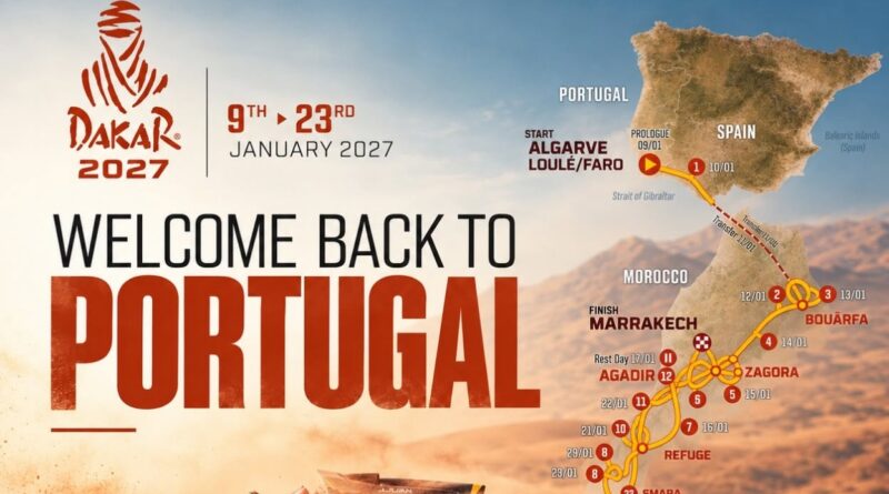 Dakar 2027 parte de Loulé a 9 de janeiro